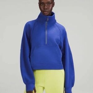 Lululemon Funnel Neck Scuba, Psychic Blue, XS/S